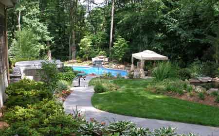 ideas for landscaping backyard. Backyard Landscape Design