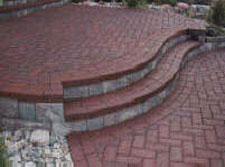 Take a look at some other brick patterns for patios. A different one ...