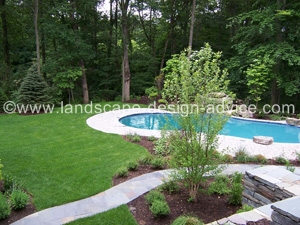 pool landscape designs landscape around a pool pool landscape 300x225