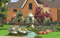 front yard design 3D