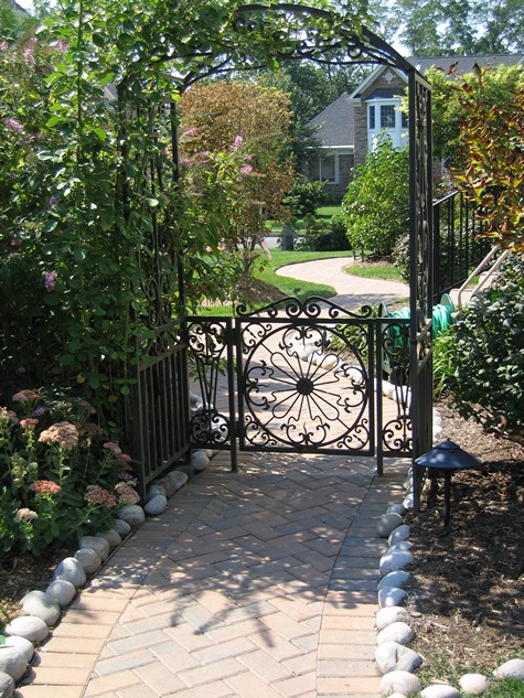 Garden arbors are charming for backyard entrances.