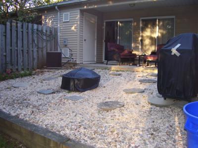 Leveling a backyard area for a hot tub