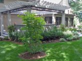 Pergola and bluestone patio.
