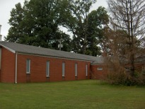 Street view of sanctuary and part of fellowship hall