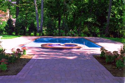 Simple Pool Paving Design