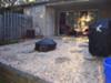 Leveling a backyard area for a hot tub