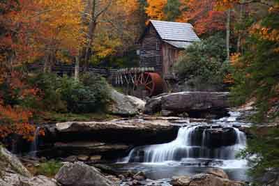 The tumbling water is beautiful.