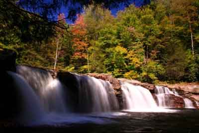 Large rocks make a great waterfall.