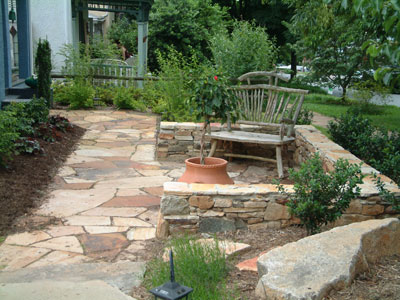 stone patio design