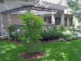 Pergola and bluestone patio.