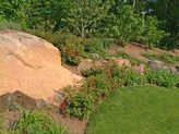 boulders in the landscape