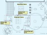 AutoCad patio, steps and pergola.