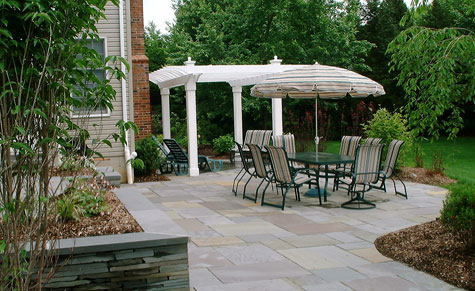 patio idea using natural stone