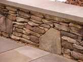 Wall ideas with stone and block