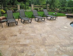 travertine patio